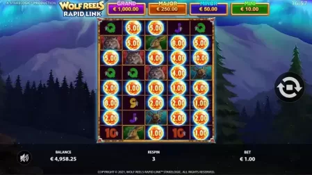 Wolf Reels Rapid Link slot screenshot 4
