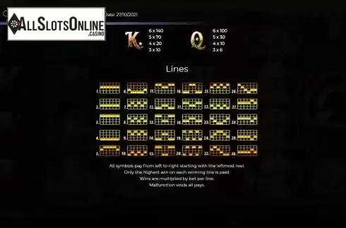 PayLines Screen