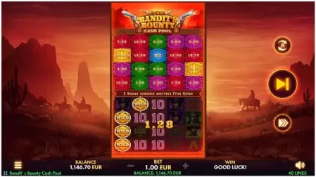 Bandit's Bounty: Cash Pool slot screenshot 3