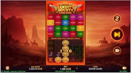 Bandit's Bounty: Cash Pool slot screenshot 2