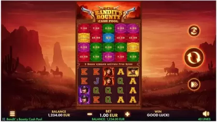 Bandit's Bounty: Cash Pool slot screenshot 1