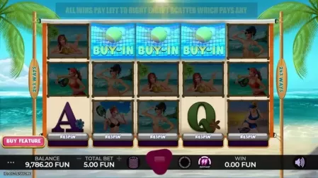 Beach Tennis slot screenshot 2
