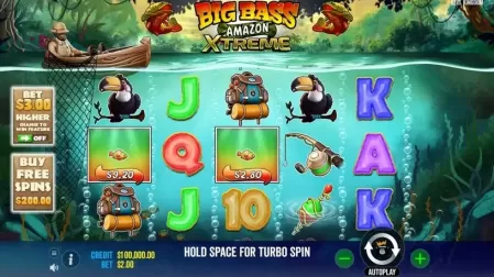 Big Bass Amazon Xtreme slot screenshot 1