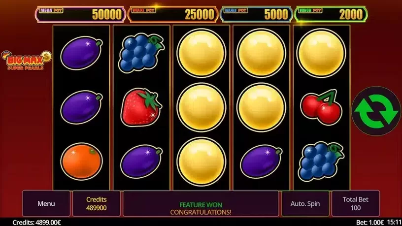 Big Max Super Pearls slot screenshot 2