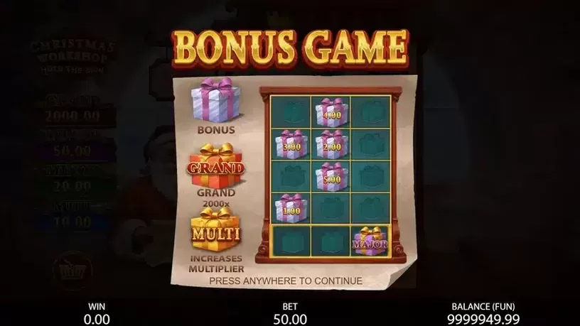 Christmas Workshop: Hold the Spin slot screenshot 3