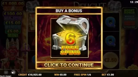 Devil’s Delight slot screenshot 2