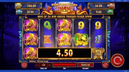 Fortune Coin Fever Spins slot screenshot 2