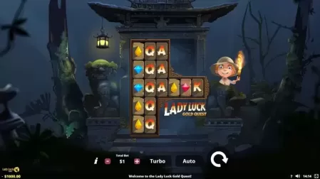 Lady Luck’s Gold Quest slot screenshot 1
