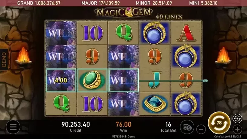 Magic Gem slot screenshot 3