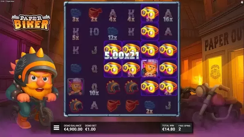 Paper Biker slot screenshot 6