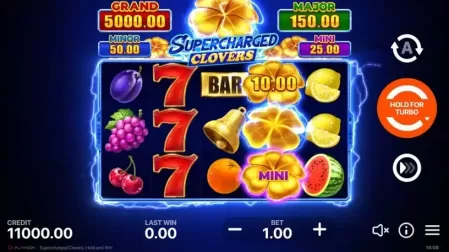 Supercharged Clovers: Hold and Win slot screenshot 1