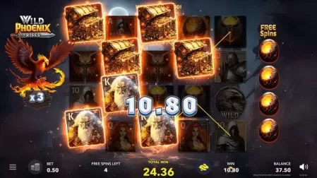 Wild Phoenix Rises slot screenshot 5