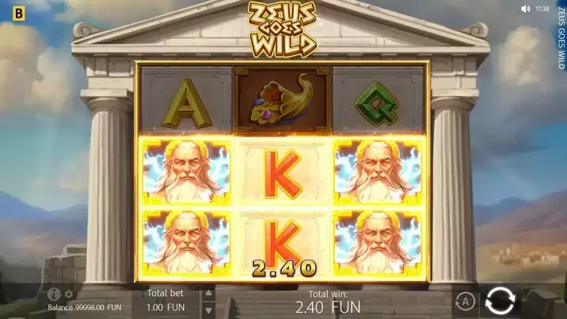 Zeus Goes Wild slot screenshot 2