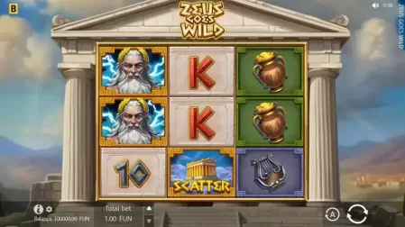 Zeus Goes Wild slot screenshot 1