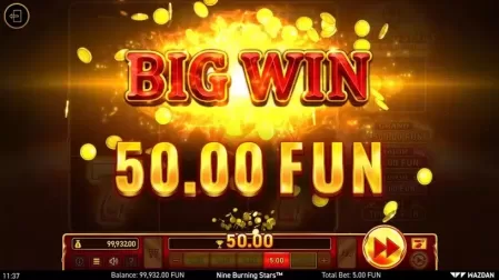 9 Burning Stars™ slot screenshot 3