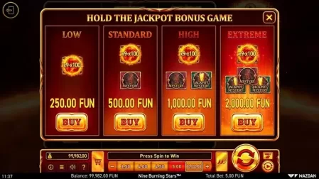 9 Burning Stars™ slot screenshot 4
