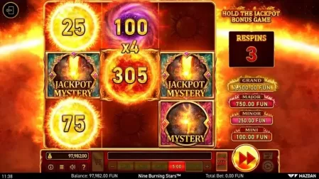 9 Burning Stars™ slot screenshot 6