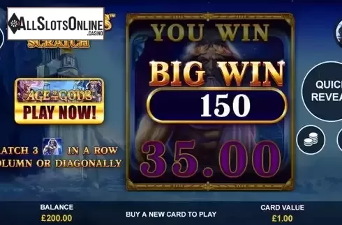 Big Win screen