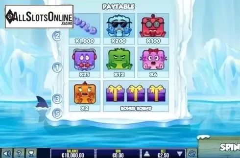 Paytable . Arctic Madness from Pariplay