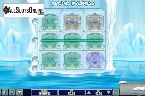 Win Screen. Arctic Madness from Pariplay