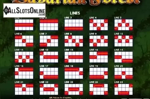 Paytable 2. Bavarian Forest from Casino Technology