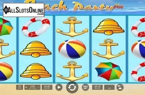 Reel Screen. Beach Party Hot from Wazdan