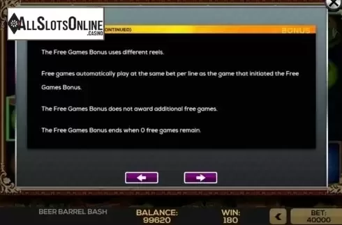 Features 3. Beer Barrel Bash from High 5 Games