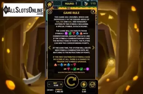 Rules screen