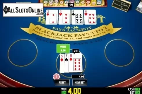 Win screen 1. BlackJackpot Pro (World Match) from World Match