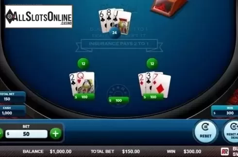 Game Screen 3. Blackjack Switch (Red Rake) from Red Rake