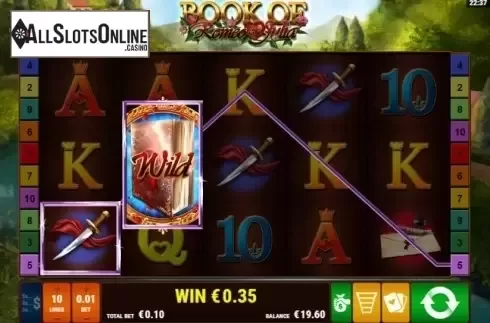 Screen 4. Book of Romeo & Julia from Gamomat