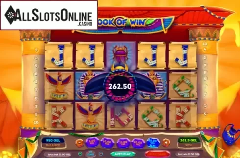 Win Screen. Book of Win from Smartsoft Gaming