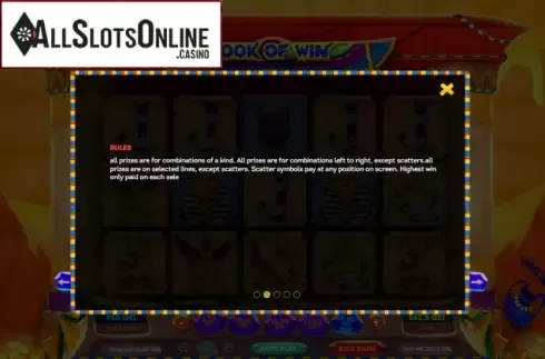 Rules. Book of Win from Smartsoft Gaming