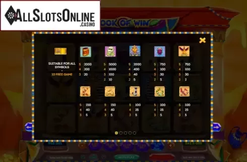 Symbols. Book of Win from Smartsoft Gaming