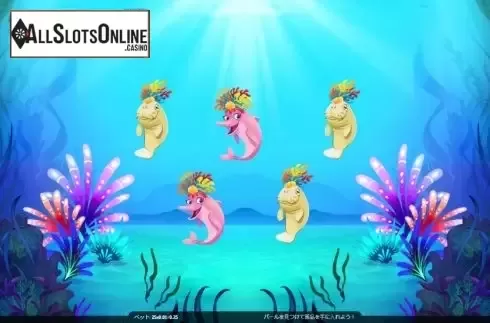Bonus game screen. Bubbling Falls from Roxor Gaming