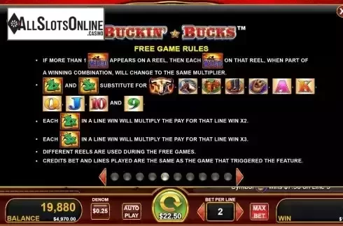 Free Spins screen 2