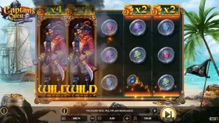 Captain's Quest Treasure Island slot screenshot 6
