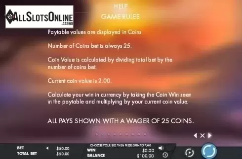 Paytable 2. Chang'e Goddess Of The Moon (Genesis) from Genesis