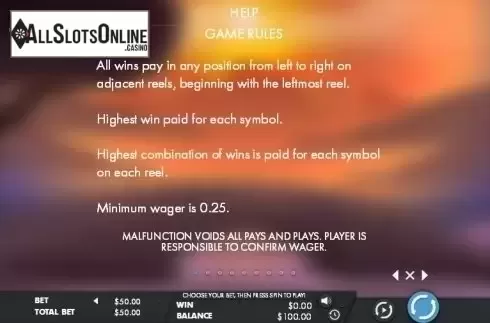 Paytable 1. Chang'e Goddess Of The Moon (Genesis) from Genesis