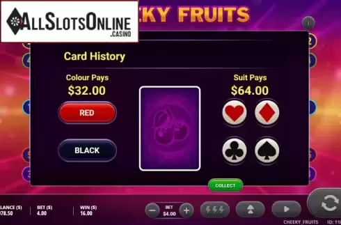 Gamble Feature. Cheeky Fruits from Gluck Games