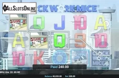 Wild win screen 2. Clockwork Mice from Realistic