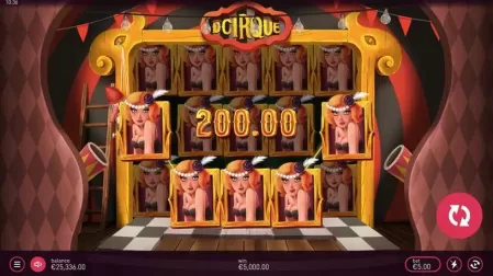 D'Cirque slot screenshot 1
