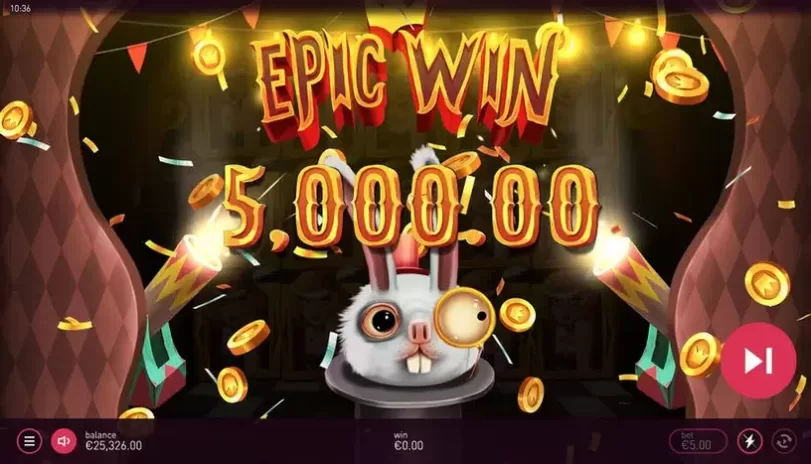 D'Cirque slot screenshot 4