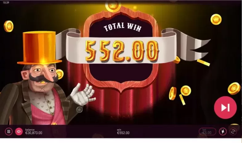 D'Cirque slot screenshot 5