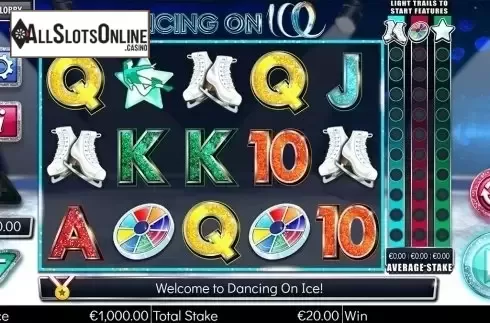 Reels screen. Dancing on Ice from Storm Gaming