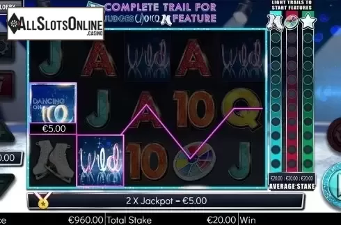 Wild win screen. Dancing on Ice from Storm Gaming