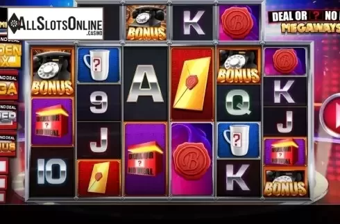 Reel Screen. Deal or No Deal Megaways The Golden Box from Blueprint