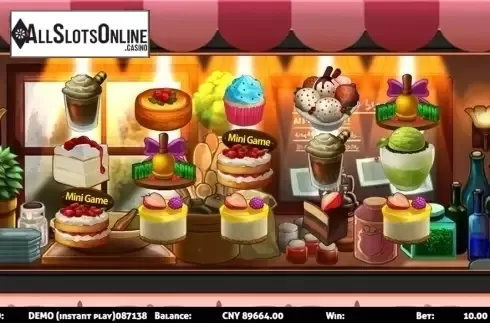 Reels screen. Dessert Slot from Triple Profits Games