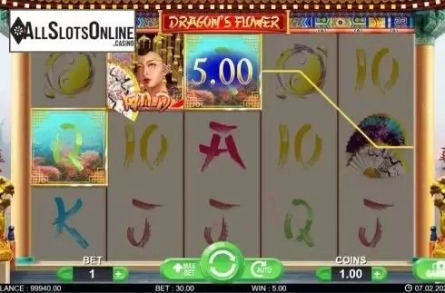 Win screen 1. Dragon's Flower from 7mojos