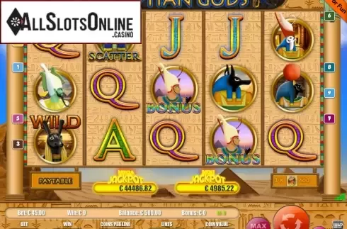 Game Workflow screen. Egyptian Gods 9 (Portomaso Gaming) from Portomaso Gaming